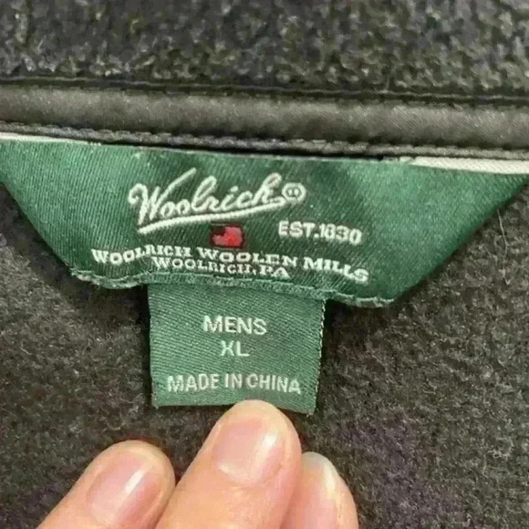 Woolrich Andes Fleece Vest in Black Men’s Size XL - Picture 8 of 9